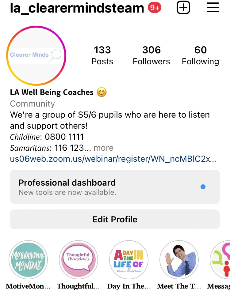 Once a week, running till Christmas, we will be having pupils from different year groups sharing their ‘day in the life’ on our Clearer Minds Instagram story, and how they look after their mental health day to day. Today S6 Lucy Coutts is sharing hers ✨