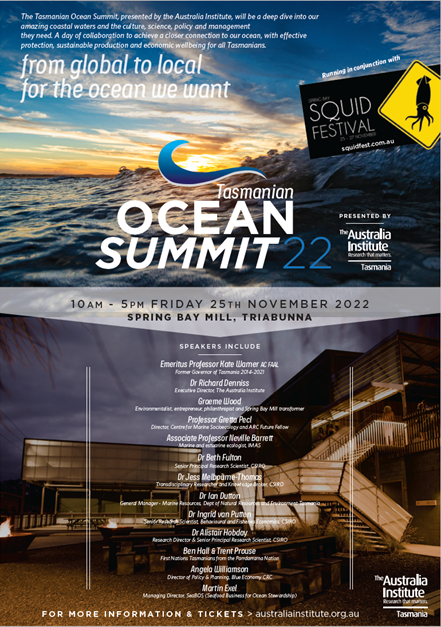 🚨Don't miss the #TasmanianOceanSummit, a collaborative day with AMAZING speakers, panel discussions and #Networking opportunities. Together to reflect on the changes required to achieve a #SustainableOcean. Date: 25th Nov Tickets: t.ly/60lK