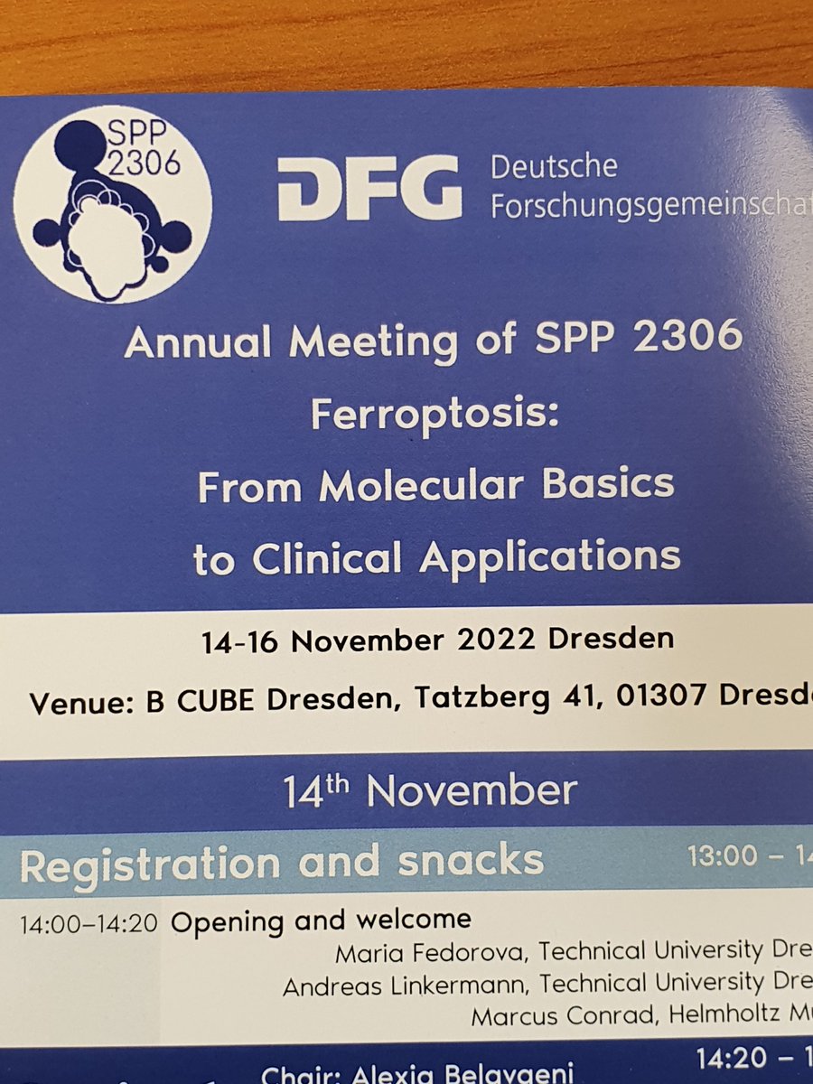 We are looking forward to welcome <a href="/Ferroptosis2306/">Ferroptosis (SPP 2306)</a> community next week at #ZML Dresden!