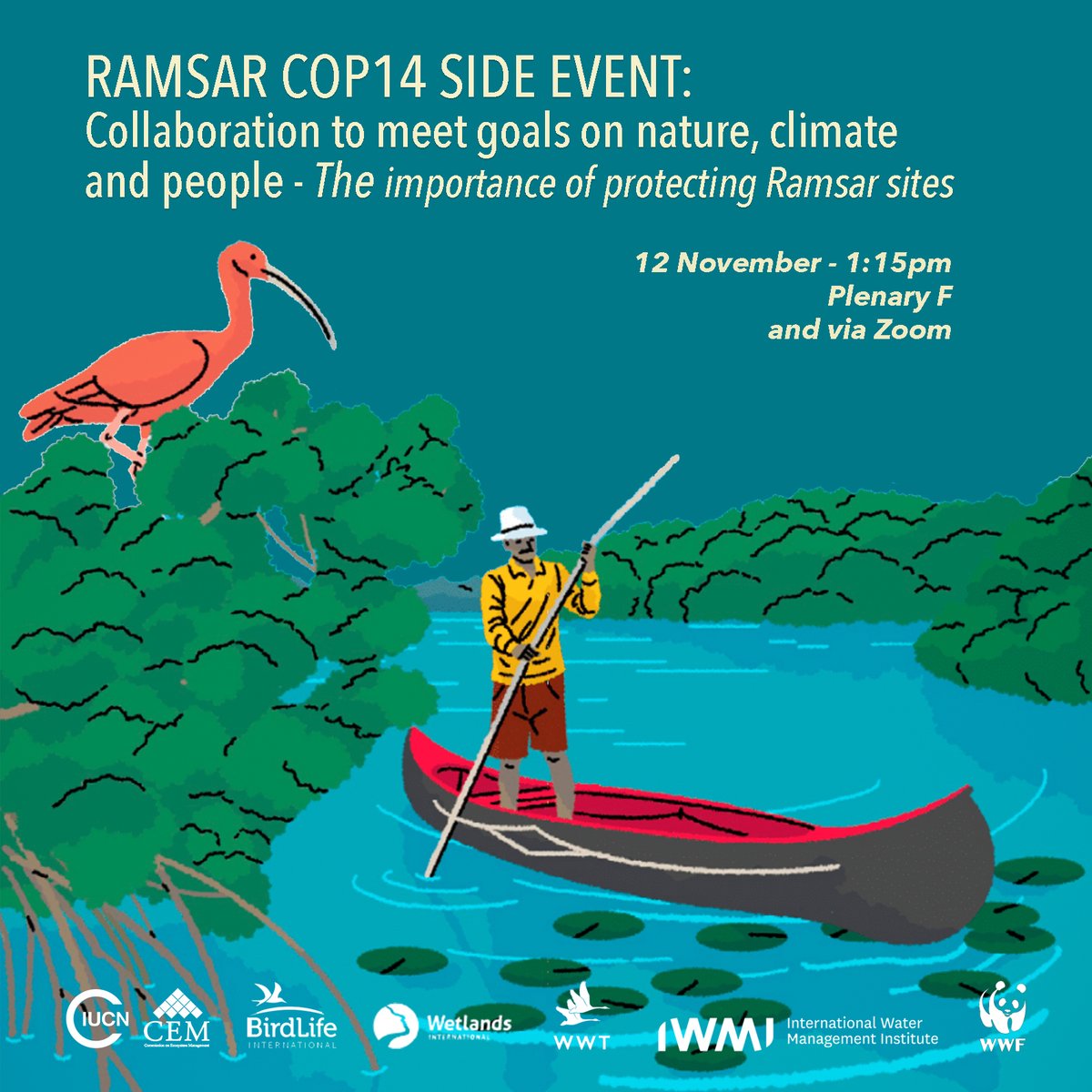 Mañana <a href="/RafaelSeizWWF/">Rafa Seiz</a> <a href="/WWFespana/">WWF España 🐼</a> estaremos en COP14 <a href="/RamsarConv/">Convention on Wetlands</a> para hablar d #Doñana, importancia a nivel global y problemas q sufre. El robo dl agua dl acuífero o el "secuestro" d caudales dl Guadiamar han puesto a este EENN al borde del abismo, p.e +4 años con marismas secas.