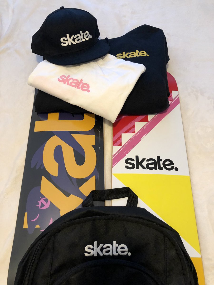 PortCarverton's tweet photo. Big thanks to my buddy Jeff @Braddock512 for sending me this GNARLY package full of @skateEA gear! 🛹📦

I got two words for y’all… Braggin’ rights, get-it! https://t.co/Twc38oV5dT