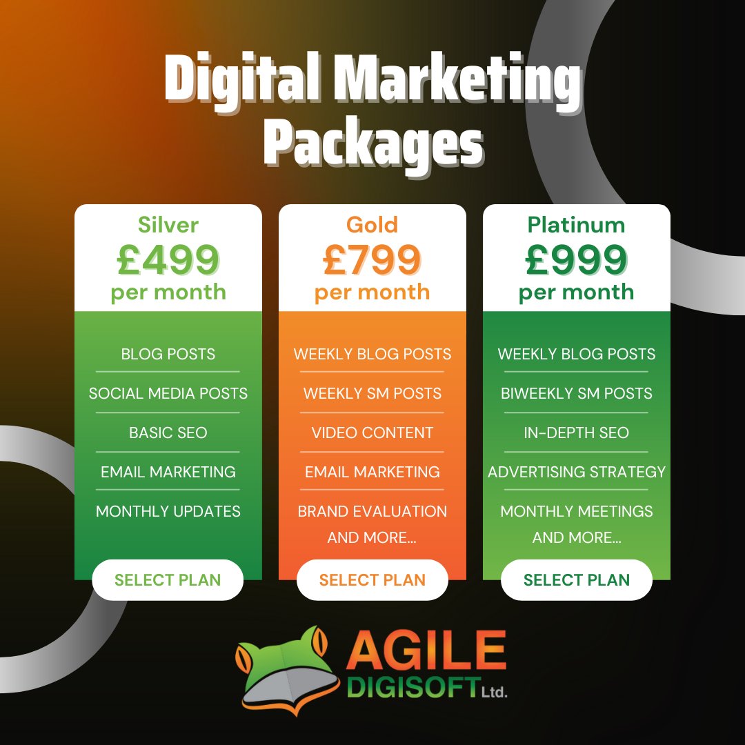 AgileDigisoft's tweet image. Don&apos;t have time to do your digital marketing? We&apos;ve got you! Here at Agile Digisoft we offer a variety of different packages. Enquire now to find out more 🐸
.
.
.
.
#agiledigisoft #websitedesign #webdesign #socialmedia #socialmediamarketing #smallbusiness #clientdiaries #leeds