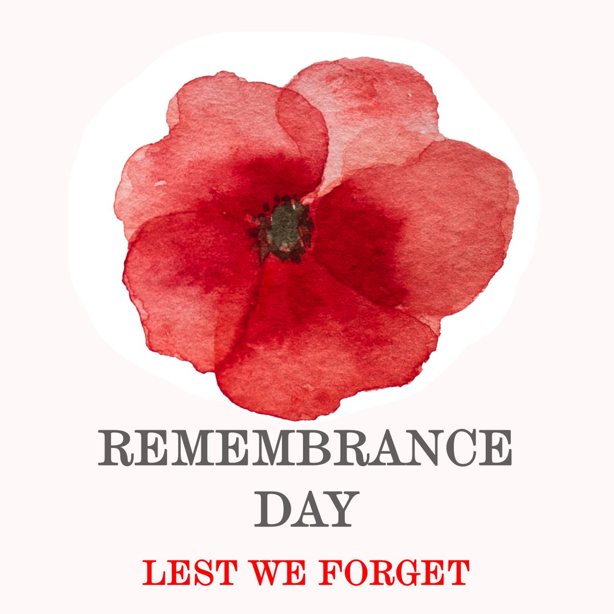 Lest We Forget. 

#RemembranceDay