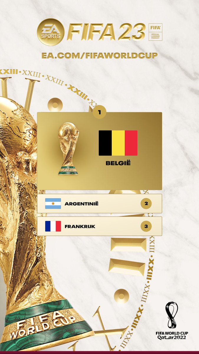 SanderKinne's tweet photo. @EASPORTSFIFA no bias at all 🇧🇪🇧🇪🇧🇪 #EASPORTScontest https://t.co/kELxmmjao6