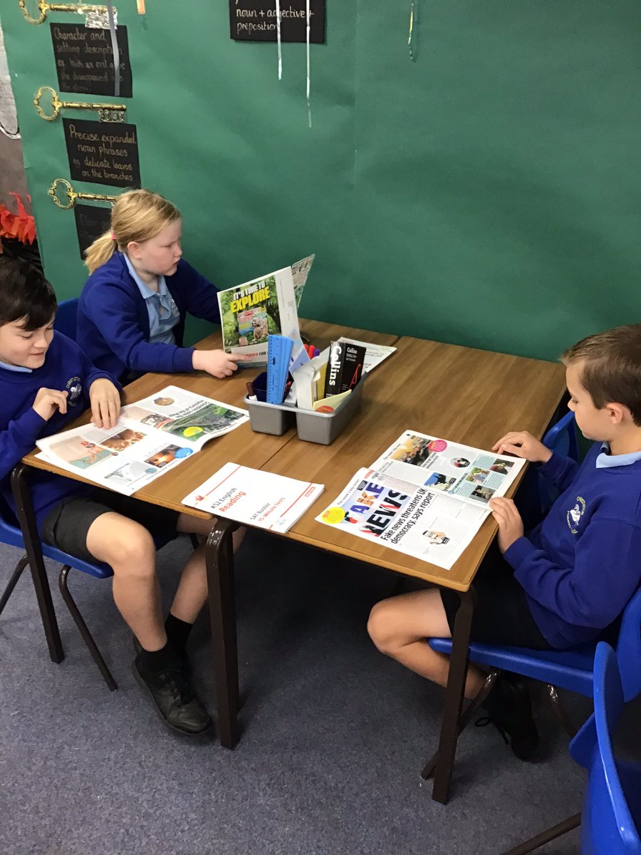 Christletonpri's tweet photo. Year 5 love Friday mornings reading our The Week magazines. It’s a buzz of fascinating facts being shared. https://t.co/ToNjGmTeLa