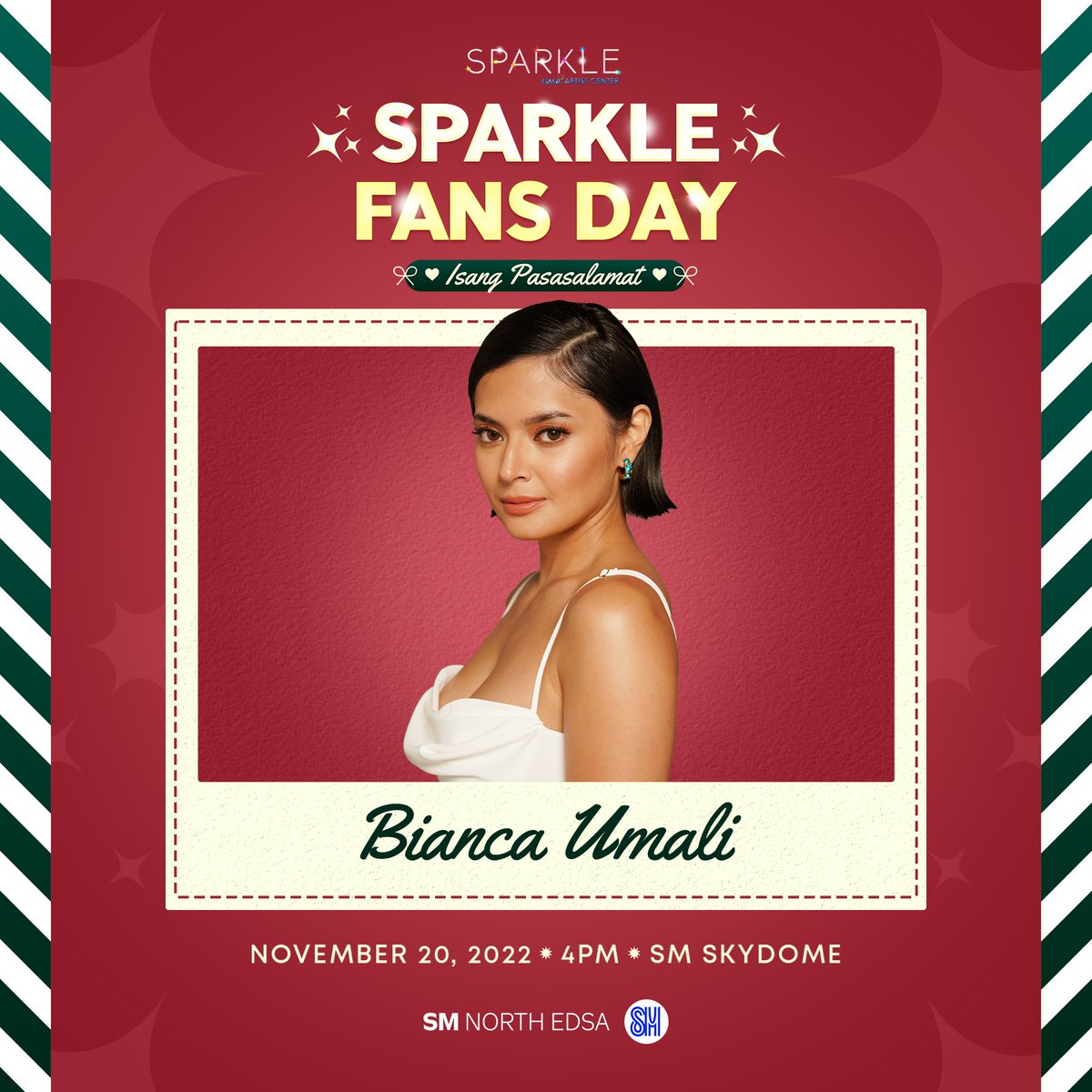 Sparkle_GMA's tweet photo. Catch these beautiful ladies and more at the ‘Sparkle Fans Day: Isang Pasasalamat’ this November 20 at SM Skydome. 😉 

#SparkleFansDay #GabbiGarcia #SanyaLopez #YsabelOrtega #BiancaUmali https://t.co/lzkjsbKBqW