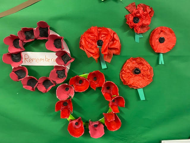 SfLBeeslack's tweet photo. Our Hub Learners have been learning about the significance of today's date and making their own poppies. https://t.co/3xzr6reH16