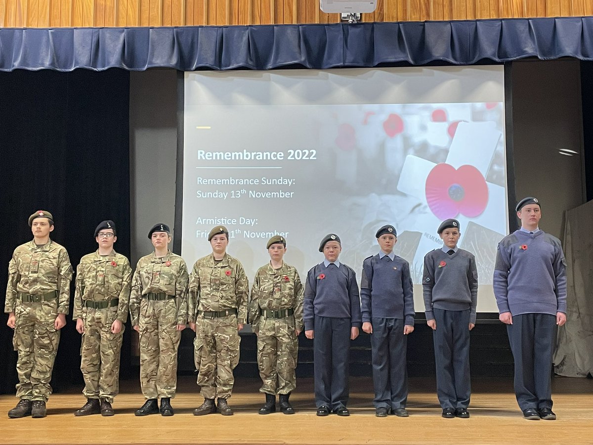 Alde Valley Remembrance 2022. We will be representing the school during the Remembrance parade on Sunday in Leiston. #CARE