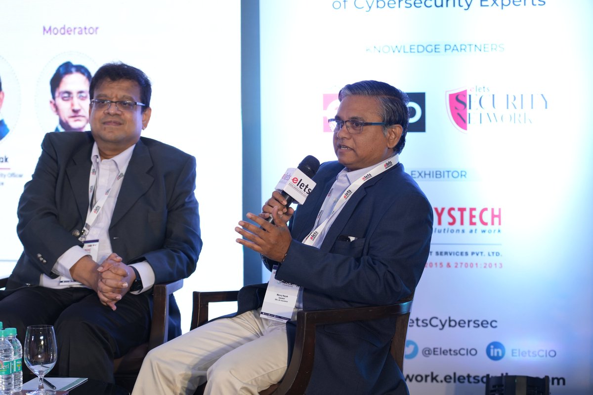 #EletsCybersec | <a href="/iammanojn/">Manoj Nayak</a>, CISO, <a href="/SBILife/">SBI Life Insurance</a>: "Nowadays, everyone must have access to cybersecurity. Everyone must consider security before constructing any electronic infrastructure. The CISO and security functions must expand to include the full spectrum of information risk.