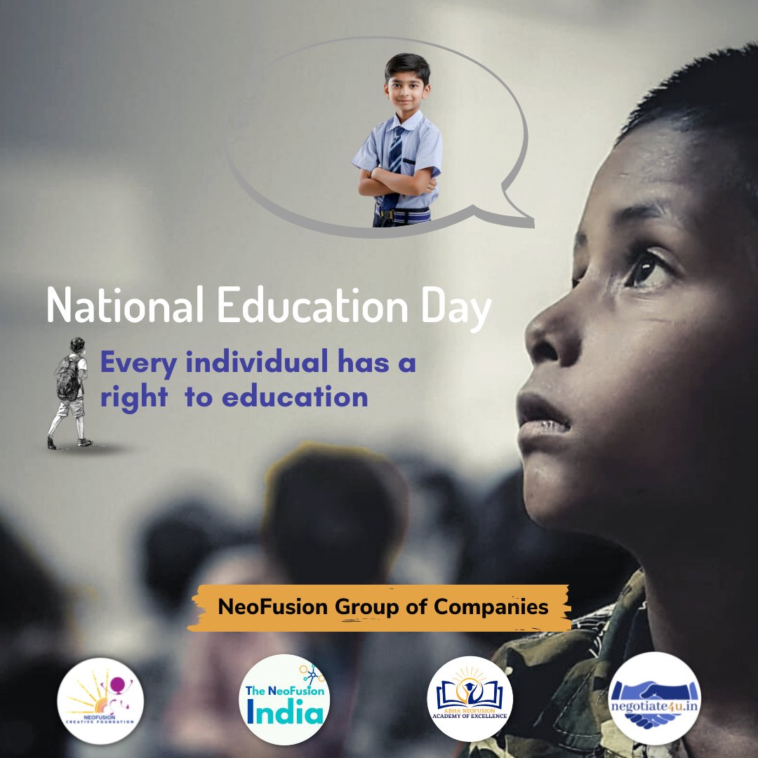 Happy National Education Day 
.
.
#nationaleducationday #education  #educationday #maulanaabulkalamazad  #india #firsteducationminister #educationmatters #educationforall #learning  #students #school #national #abulkalamazad #educateyourself #educational #neofusion.