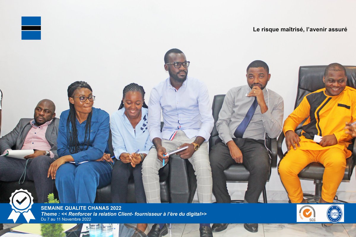 ChanasOfficiel's tweet photo. #Semaine_de_Qualité_Chanas_Day3. 

La Qualité de l’Acceuil ainsi que la Gestion de l’Experience Client était le thème débattu par la Direction en Charge du Commercial-Marketing &amp; Transformation Digitale avec la Direction Juridique et Sinistre. 
#WorldQualityDay2022 https://t.co/fd3YE6MOME