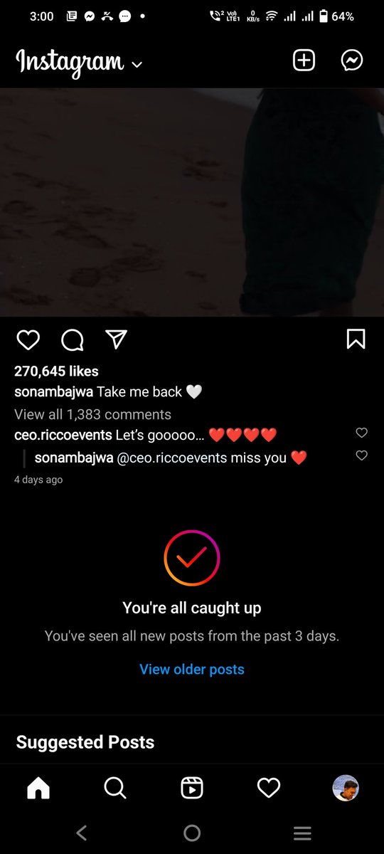 arshad_17486's tweet photo. @instagram @InstagramComms @Meta @MetaforDevs @MetaforBusiness @MetaNewsroom 

My Instagram feed page is stuck on single post for last 2 days and not showing new posts. Raised the query on 'Help' se tion of Insta, but no resolution. Attached screenshot FYR

Insta ID - cooolarsh86 https://t.co/6YaEn9NvBR