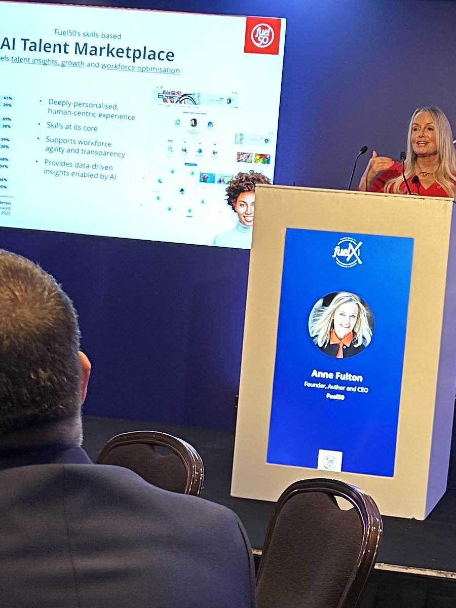Social_Rhonda's tweet image. The @fuel50  AI Talent Marketplace provide strategic workforce planning. Analytics will provide great insight for company’s future— all shared to the #fuelx audience