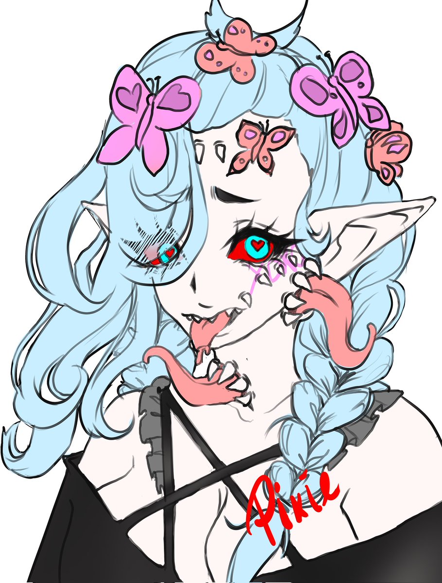 _Yanesari's tweet photo. Day two of drawing monster girls randomly generated in the app "Monster Girl Maker", I'm but in my own style if you enjoy it, join me
On www.twitch/lunairose rn!
#monstergirl #randomgenerated #illustration #art #portrait #VTuberUprising #vtuber #TwitchAffliate #TwitchStreamers https://t.co/sq01tJGLkq