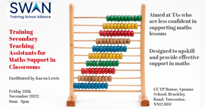 Are you a secondary TA looking to know more about how to support students with Maths? See our upcoming training on the 25.11.22. More details and book
👇
sponne.org.uk/ts/professiona…
<a href="/Northants_TSHub/">Northamptonshire Teaching School Hub</a> #teachingassistant #maths #TA