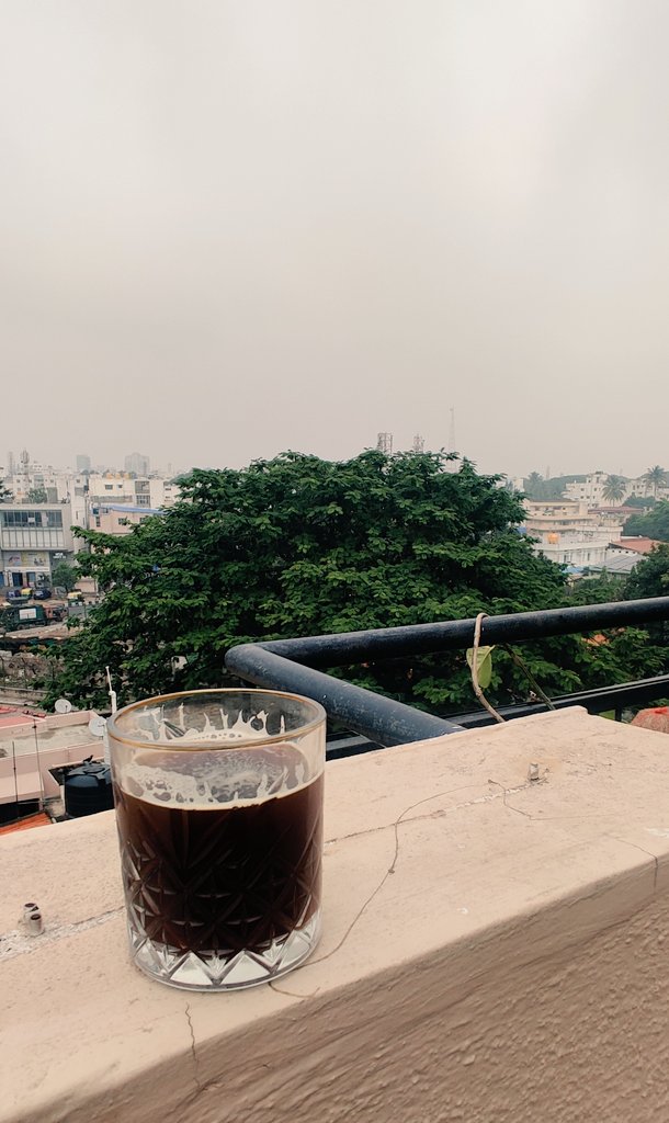 psyconutz's tweet photo. Lets Normalise drinking coffee in Whisky glass... dear Neighbour! 
Also #BangaloreWeather https://t.co/qU5Vui7U0F