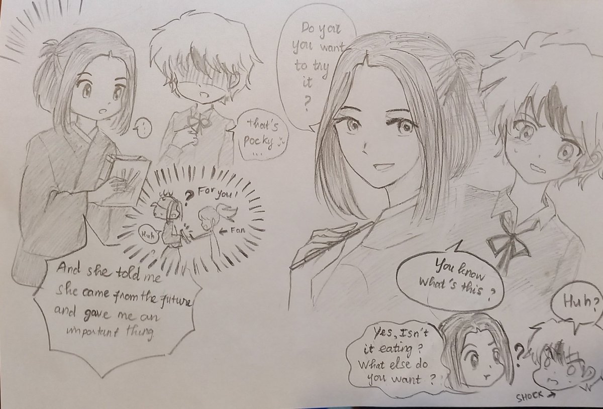 Hu78210803's tweet photo. Pocky... but something isn't right here 😗🤣

Hope you guys like it😊💖💖
~RiTowa couple~

#RitowaAutumnFestival
#理とわ秋祭り #Ritowa 
#理とわ#半妖の夜叉姫
#yashahime https://t.co/gm8h0HJwOG