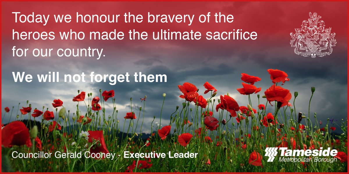 TamesideCouncil's tweet photo. The Civic Mayor invites people to join him at Dukinfield Town Hall at 11am today to mark Armistice Day by observing two minutes’ silence.

For details of Tameside’s other services and ceremonies use the link:

https://t.co/obK6Srxibo

#ProudTameside  #remembranceday2022 https://t.co/6ghsKjDtNo