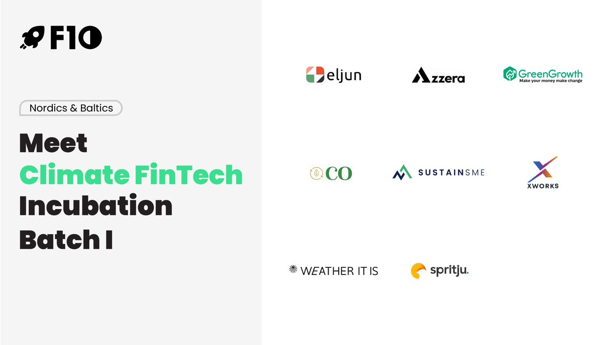Spritju_'s tweet photo. We are proud to announce that @Spritju_  has been selected by @F10Global among 8  startups from 6 countries to participate in their first Climate Fintech incubation program!

Congratulations to the other 7 startups and thank you F10!

#startups #fintech https://t.co/h88B6y2Tpp