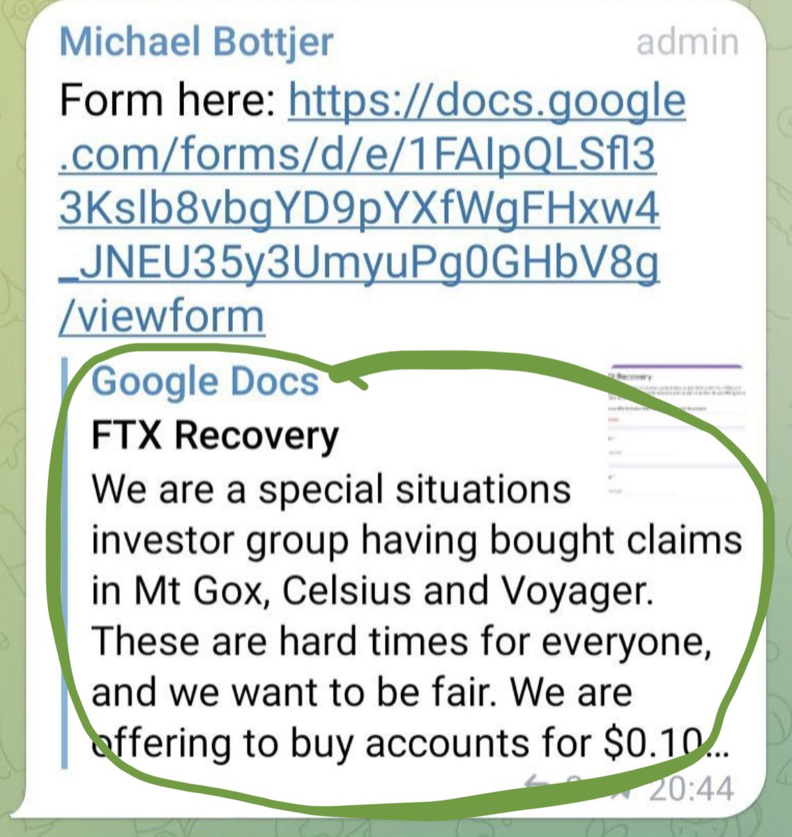 RookieXBT's tweet image. Algod goes from peak panic a few days ago because he was unable to withdraw his personal funds 

To being a predatory penis, tweeting out a tg link so he and his partners can buy accounts off people for pennies on the dollar in the name of altruism