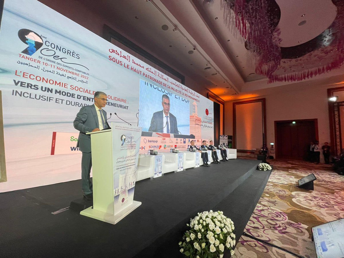 Allocution de Bienvenue #congresOEC |

Mot du 𝑃𝑟𝑒́𝑠𝑖𝑑𝑒𝑛𝑡 𝑑𝑢 𝐶𝑜𝑛𝑠𝑒𝑖𝑙 𝑁𝑎𝑡𝑖𝑜𝑛𝑎𝑙 𝑑𝑒 𝑙'𝑂𝑟𝑑𝑟𝑒 𝑑𝑒𝑠 𝐸𝑥𝑝𝑒𝑟𝑡𝑠-𝐶𝑜𝑚𝑝𝑡𝑎𝑏𝑙𝑒𝑠 @Amine_BAAKILI COO Casablanca et Sud de <a href="/BDOMorocco1/">BDO In Morocco</a> 
#economiesociale #economiesolidaire #ESS #congresOEC