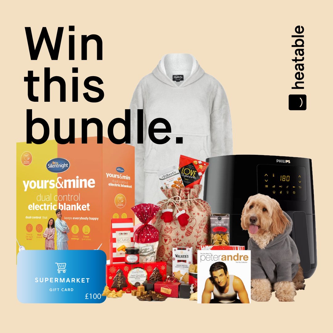 heatableUK's tweet image. 🚨COMPETITION🚨
 
To WIN all this:
👍 Follow us
💬 Tag a friend 
🔁 Retweet
 
Full prize breakdown:
Air Fryer
£100 Supermarket e-Gift card 
Silentnight electric blanket
Adult Hooded blankets 
Pet hooded blanket 
Christmas Sack Hamper
Peter Andre CD

#competition #win