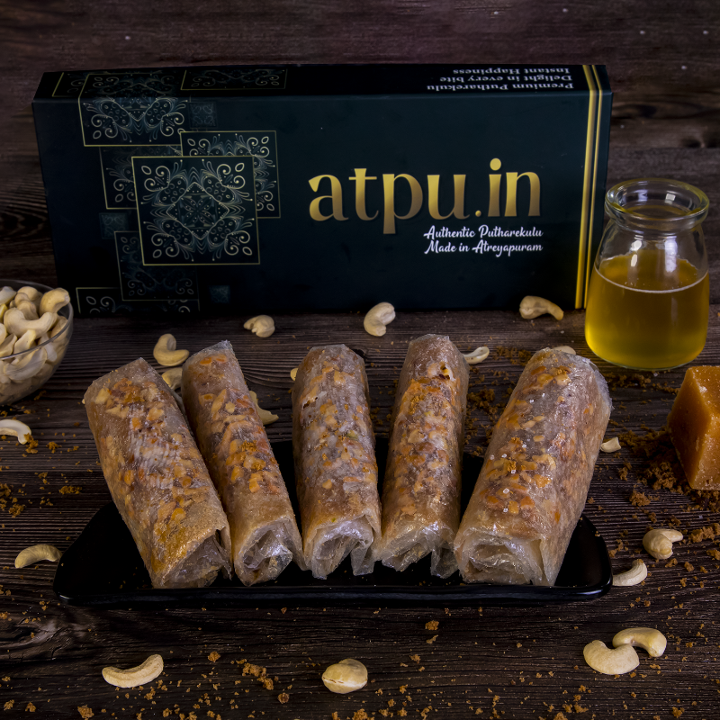 atpu_in's tweet photo. How long will you compromise with regular sweets? It's time to Upgrade to Andhra's delicious and delightful Atreyapuram Putharekululu. 

Try now and discover yourself.

Order Now @ https://t.co/tko8oNWolp

#atpu #atpuin #AtreyapuramPutharekulu #PremiumDessert #NativeSpecialSweet
