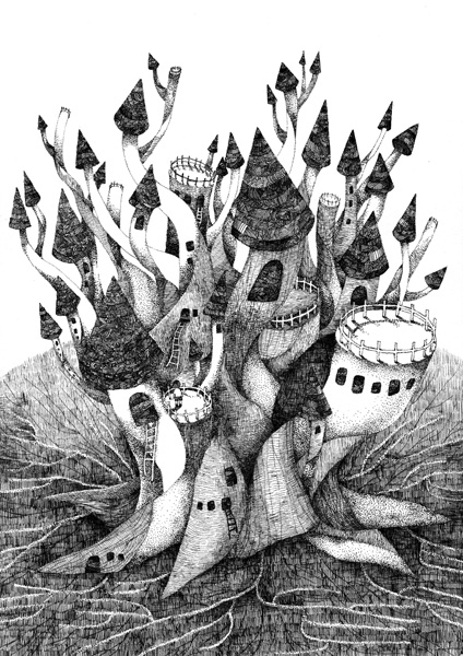 monochrome greyscale traditional media no humans solo  illustration images