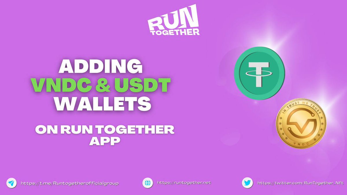 jade_labs's tweet photo. 🔥ADDING VNDC AND USDT WALLETS ON RUN TOGETHER APP 🔥

Details: https://t.co/H1gFMg9fmq…
About us: https://t.co/EcZCjJx9ip…

#RUNTOGETHER #NFT #Metaverse #MoveToEarn https://t.co/Ks4nsvXKYU