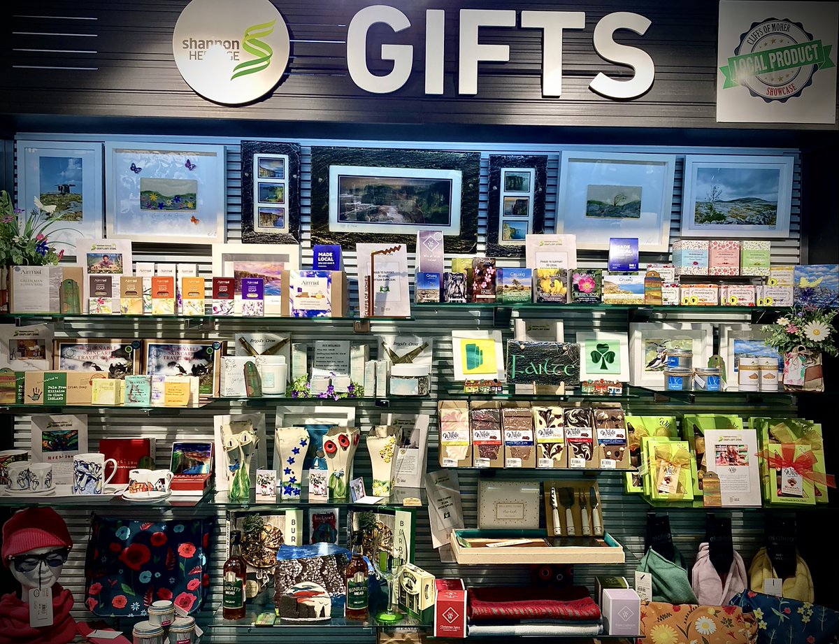 Local &amp; Proud
Our retail store at <a href="/CliffsofMoherIE/">Cliffs of Moher Experience</a> stock 32 local, sustainable products.Providing a perfect range of gifts for the home, for family and friends abroad, as well as the ideal Christmas gifts 🎁

Pop by and check out what is in store!