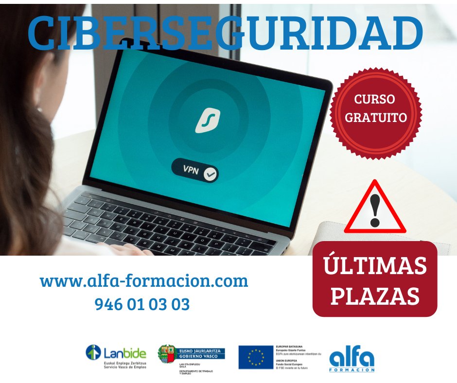 💡Cuando hablamos de #ciberseguridad, pensamos en aspectos de la tecnología dirigidos a profesionales
Pero su aplicación práctica es más "terrenal"

✅Pronto arranca un curso sobre ciberseguridad en el  #comercioelectrónico

Más info👉Alfa-formacion.com

#Formación #Empleo