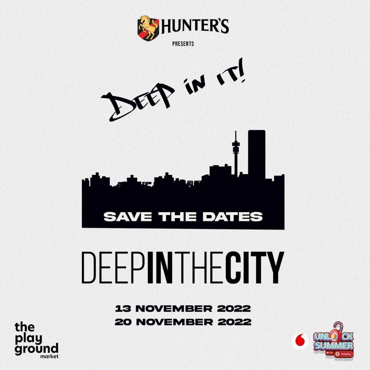 expressmagza's tweet photo. The first leg of @deep_inthecity will be underway this weekend. Presented by @hunterscider, @RealBlackCoffee & @itsThemba will serve the best mixes, spreading vibrations that are sure to set your weekend ablaze.
#DeepInTheCity #SaveTheDate
#expressZA #expressEvents https://t.co/8BSsUNJXHZ