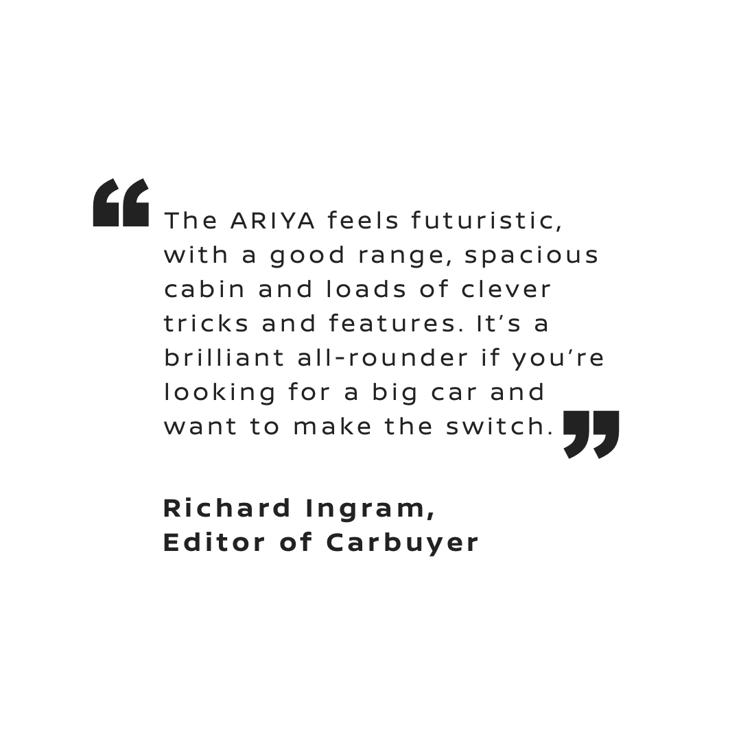 🏆 AWARD WINNER 2023 🏆 Our latest #EV, the #NissanARIYA has been awarded ‘Best Large Electric Car’ by @CarbuyerUK in their Best Car Awards 2023. @rsp_ingram