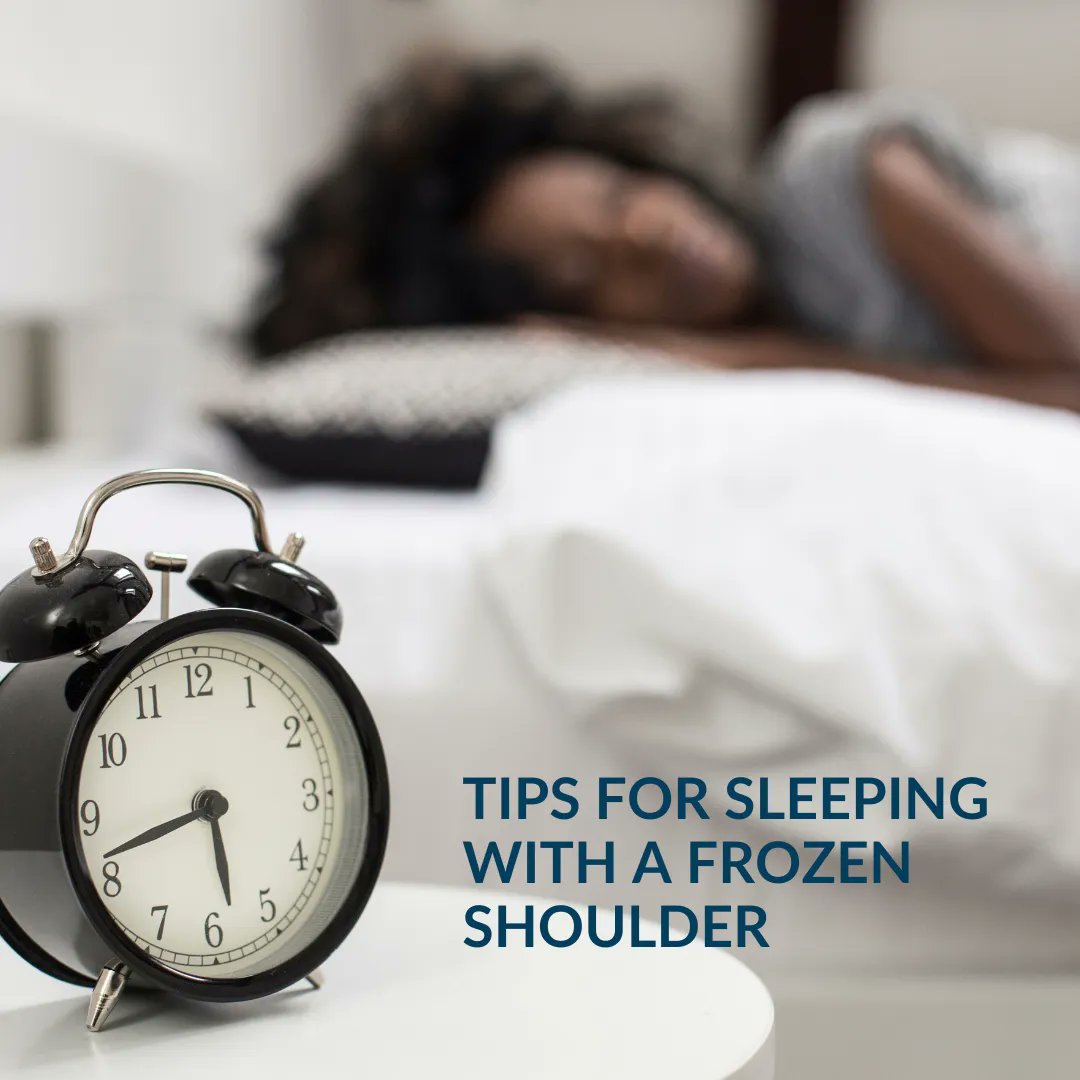 A frozen shoulder is uncomfortable and frustrating, and can take up to 2 years for full recovery!

Our top tip to sleep with a frozen shoulder is to use pillows to prop your arm into a suitable position.

You can find more info and tips here buff.ly/3WPhYai 
.
#physio