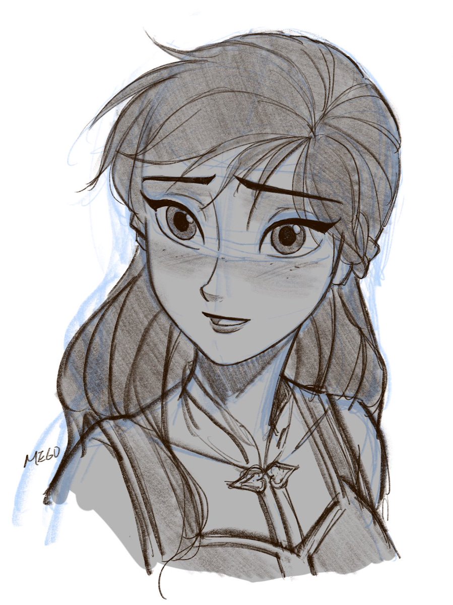 MegoYangArt's tweet photo. Sketch Anna. https://t.co/5ifnec6sv8