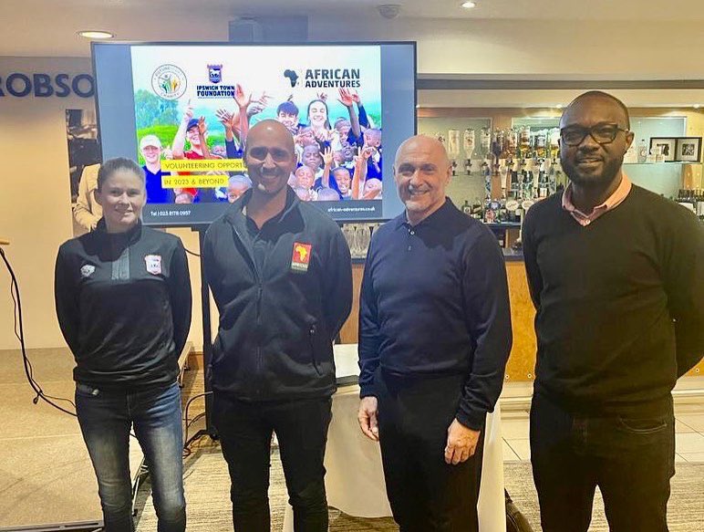 futurestars15's tweet photo. Together with @itfcfoundation and @tripsinafrica, we had a great session with reps from colleges, sports associations, high schools and individuals at Portman Road sharing and discussing volunteering opportunities in Ghana 🇬🇭 for 2023 and beyond. 

#volunteering #givingback https://t.co/FhWGXPxT0Z