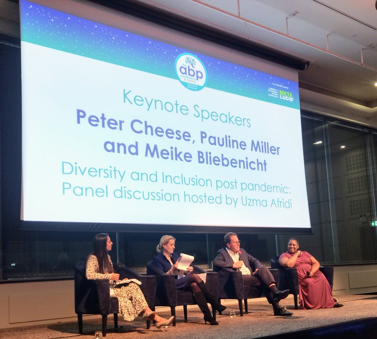 <a href="/ABPsychologists/">ABP Work Psychology</a> conference panel highlights need to keep demonstrating how organizational #resilience in times of #permacrisis will be enabled by inclusivity of divergent employees, with <a href="/Cheese_Peter/">Peter Cheese CIPD</a> : "use the crisis for good"