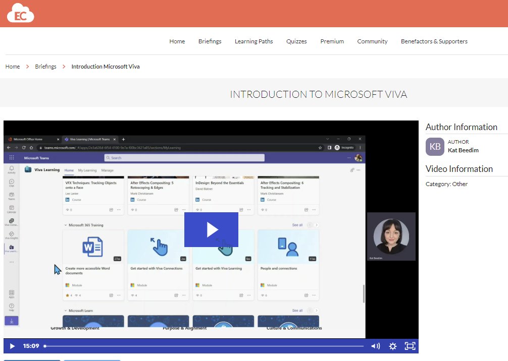 You've heard of Microsoft Viva, but do you know what it's for, all the different modules available, or how the licensing works?

<a href="/BeedimKat/">Kat Beedim | MVP</a> tells you all this and more in just 15 minutes. Find it (free) at Empowering.Cloud - thanks Kat!

app.empowering.cloud/briefings/86/I…

#MSViva