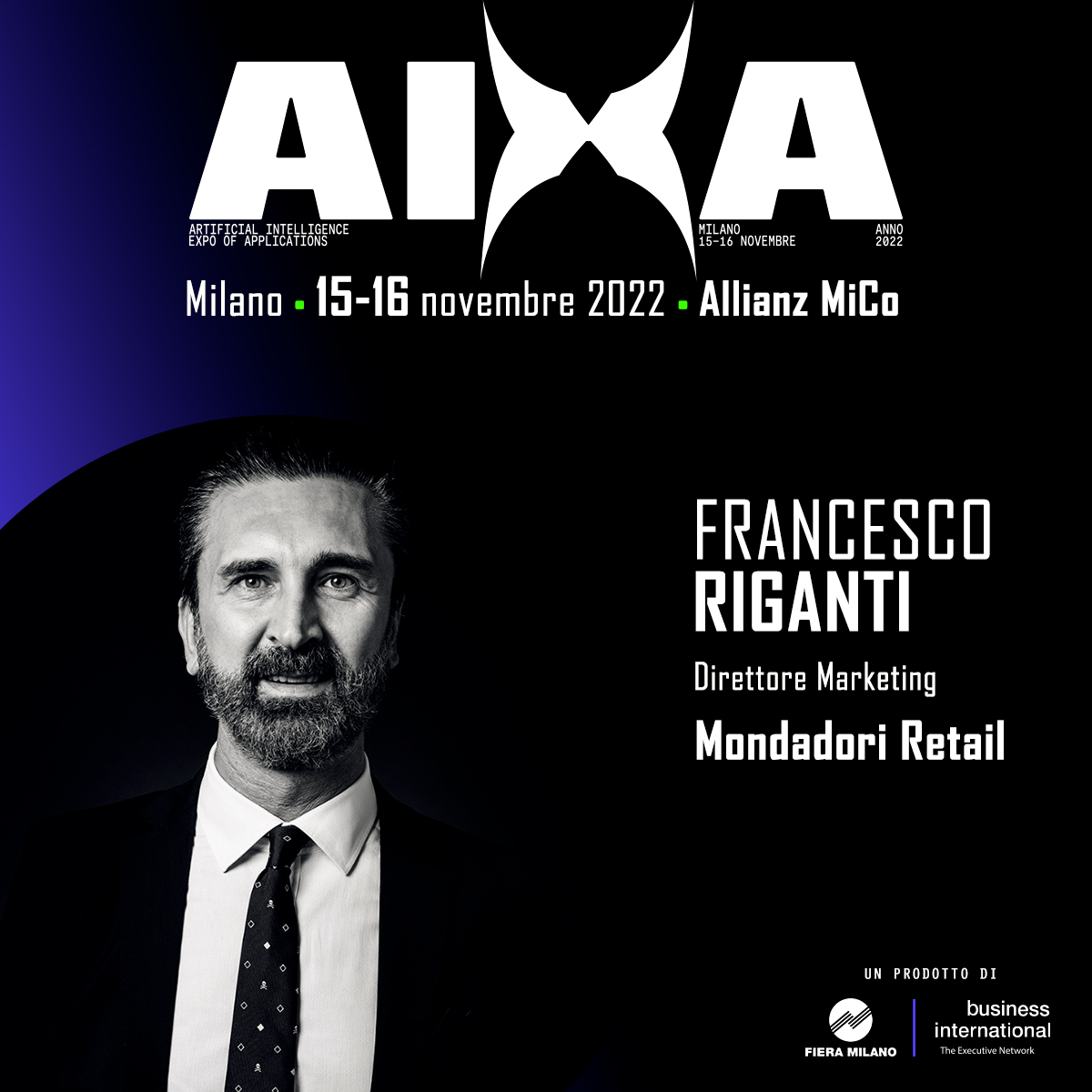 🚀La V edizione di #AIXA (15-16.11) torna al @MiCoMilano per indagare i segreti di un mercato che, solo in Italia, vale €+400M!
📆Rimanete aggiornati sui principali trend dell'innovazione, ascoltando esperti come Francesco Riganti (Mondadori Retail).
👉aixa.it