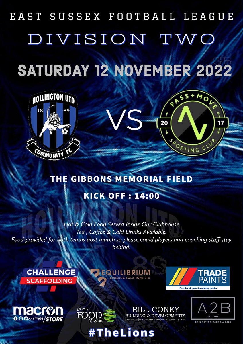 Last week cup exit hasn't dampened the spirits of our side ! 
We Go again tomorrow where we welcome @SCPM_Reserves to The Gibbons.

Hoping to get all 3 points and be up there by end of play ! 

#TheLions 🦁⚽️
