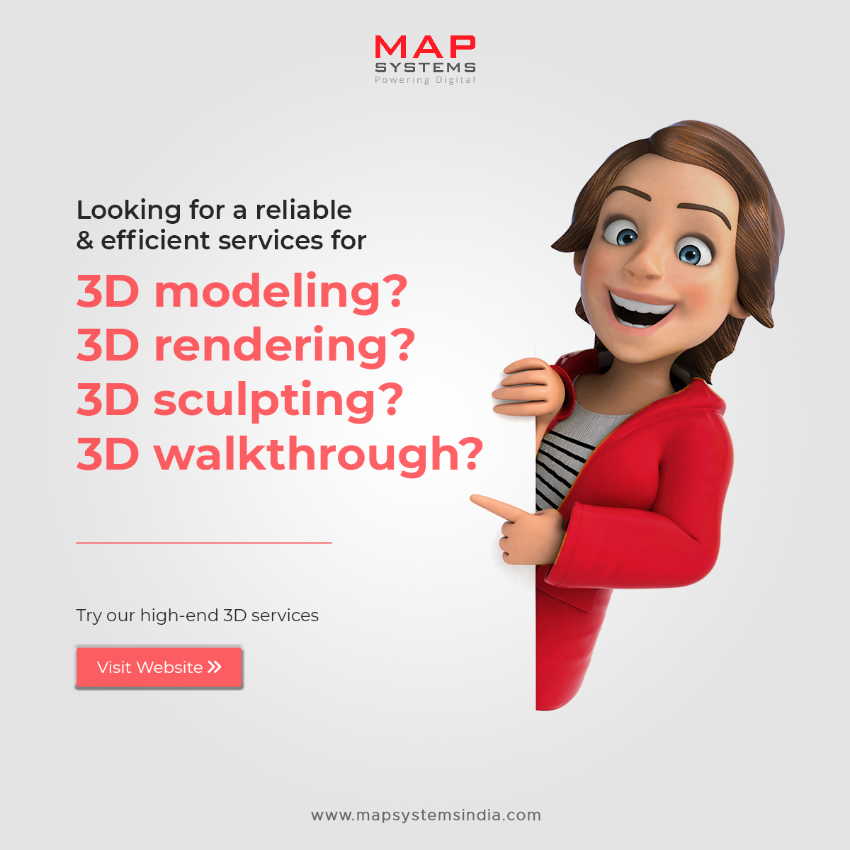 MapSystemsIndia's tweet image. Want to work with an end-to-end agency that offers world-class 3D services to drive in more customers? You are at the right spot!

𝐕𝐢𝐬𝐢𝐭 𝐭𝐡𝐞 𝐥𝐢𝐧𝐤 𝐭𝐨 𝐞𝐱𝐩𝐥𝐨𝐫𝐞.    mapsystemsindia.com/3d-services.ht…

#mapsystems #3D #3dmodeling #3drendering #3designs #3dmodels #3ddesigning