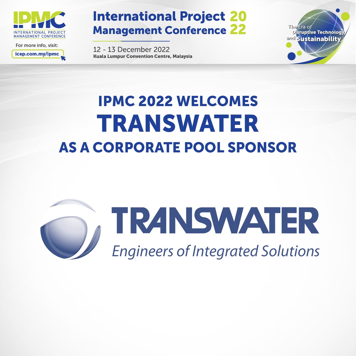 IPMCOfficial's tweet photo. IPMC 2022 welcomes TRANSWATER as a Corporate Sponsor; it is a leader and respected provider of world class Valves, Actuators &amp; Regulators and other solutions including Engineering, Electrical, Environmental, Educational and Projects &amp; Services for the Oil &amp; Gas, Power and etc. https://t.co/Sexg3nixcz