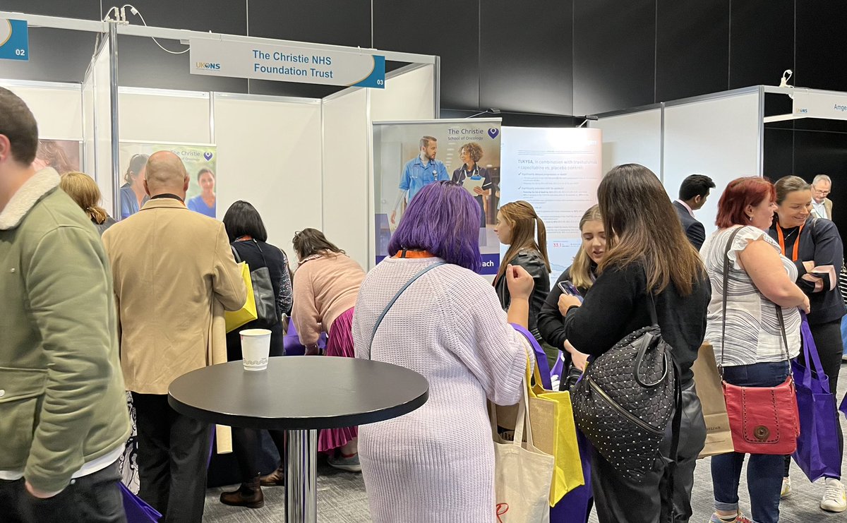 UKONSmember's tweet photo. @TheChristieSoO are busy this morning come sign up for their courses #oncology #UKONS2022 https://t.co/yYVuPzpQv9