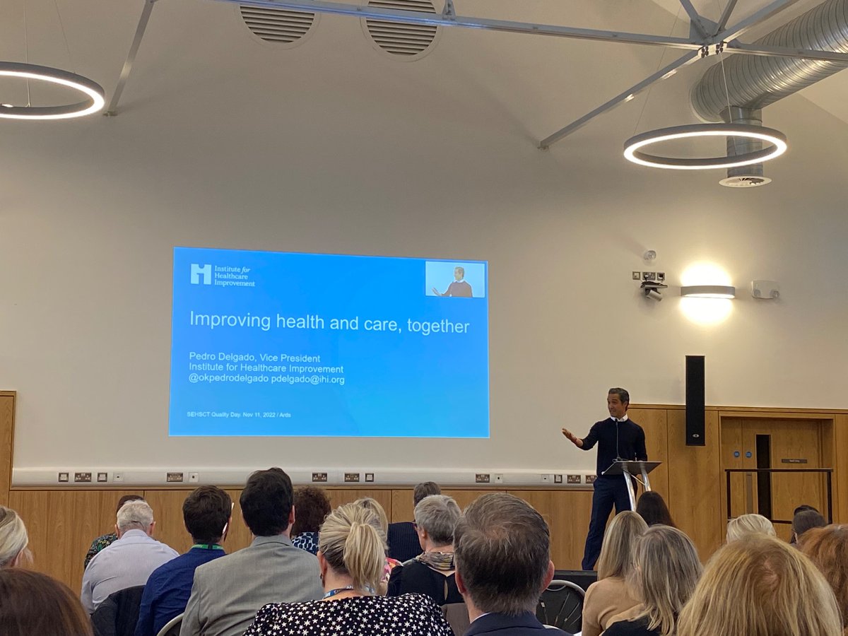 Boyosmama's tweet photo. @okpedrodelgado shares how we support success for all involved. achieving #QI reflects ownership and choice #dowithnotto @HSCQI @TheIHI @setrust #WorldQualityDay2022 https://t.co/m0cOahTS04