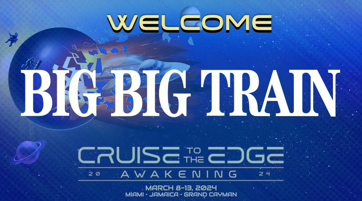 KingmakerMgmt's tweet photo. In case you have been hiding under a rock for the last 12 hours, we are delighted to announce that @bigbigtrain will be playing @cruisetotheedge in 2024, alongside Marillion, Steve Hackett, Flying Colours, The Flower Kings and more.  We know you've waited a long time for this! https://t.co/7QSN7fed7y
