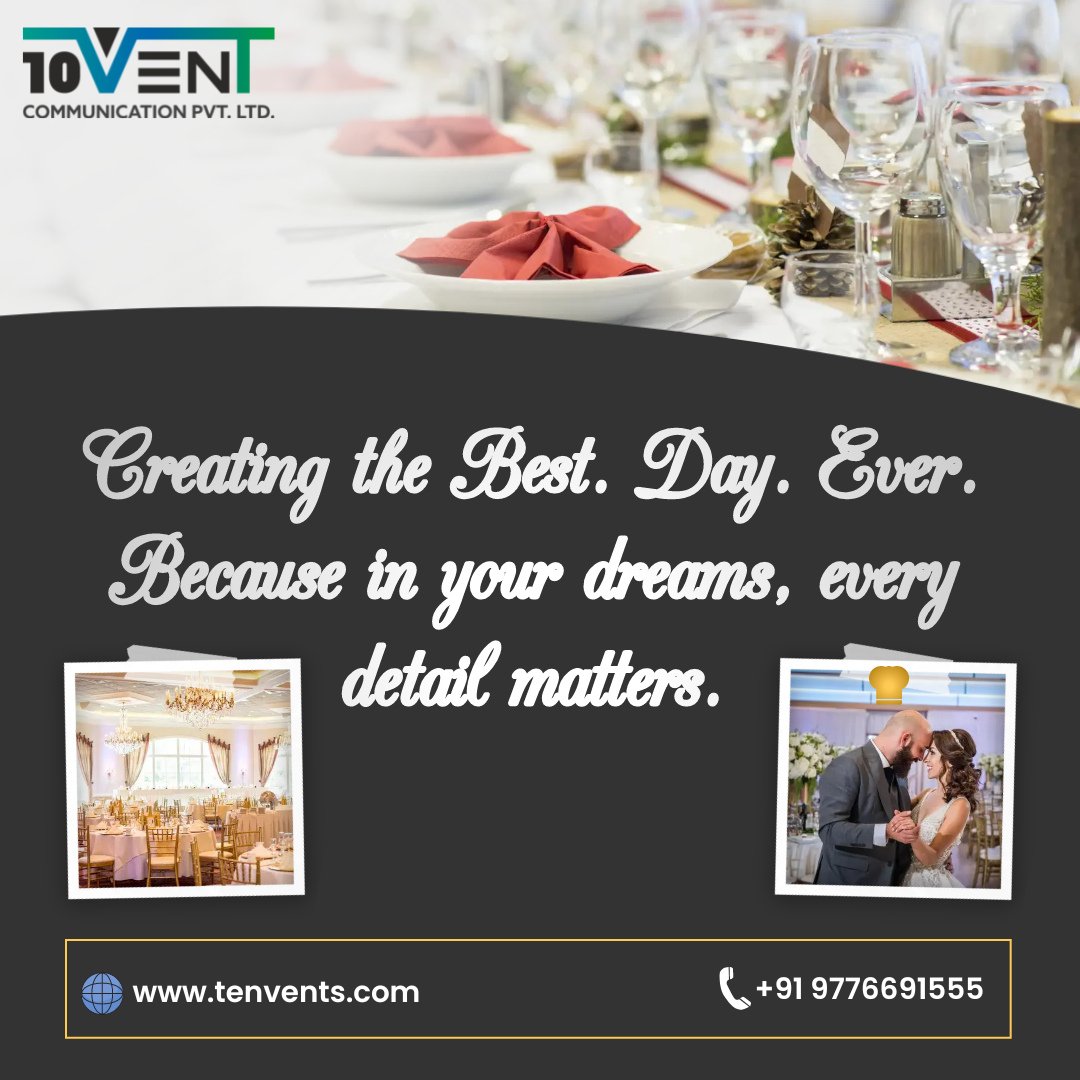 tenvent10's tweet photo. From destination selections to catering, from magical decorations to melodic music, from resplendent ambiance to elated celebrations– Tenvent will handle everything!

#Tenvent #WeddingPlanning #EventManagementCompany https://t.co/bqYc8ZLHXI