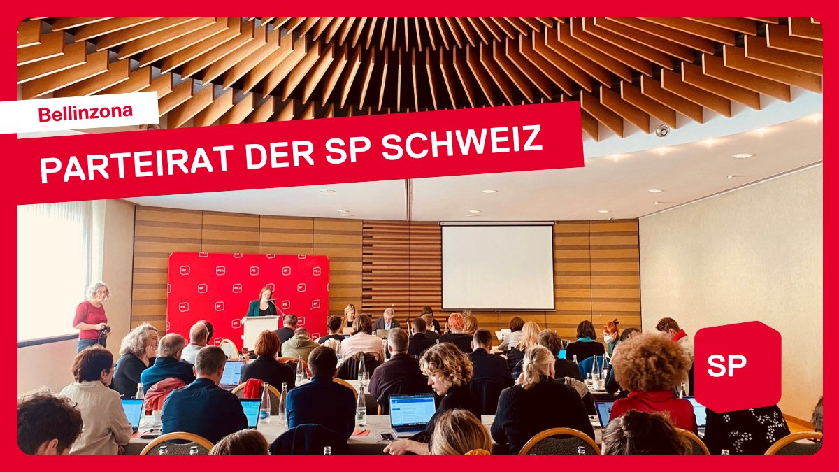 spschweiz's tweet photo. Auftakt zu unserem #Parteirat in Bellinzona 💪🌹 Die Eröffnungsrede hält @l_riget, Co-Präsidentin der SP Tessin. Danke für die Gastfreundschaft! https://t.co/iSIEJd3WrI