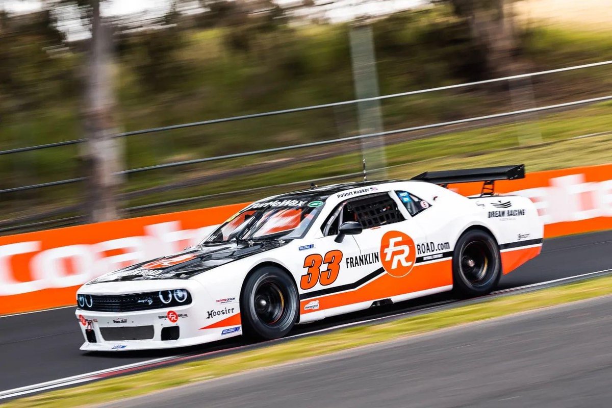 The 33 Dodge Challenger. 

<a href="/GoTransAm/">The Trans Am Series</a> 
<a href="/FranklinRoadCo_/">FranklinRoadApparel</a> 
<a href="/SabeltAmerica/">Sabelt America</a> 
<a href="/StanSportAU/">Stan Sport</a>