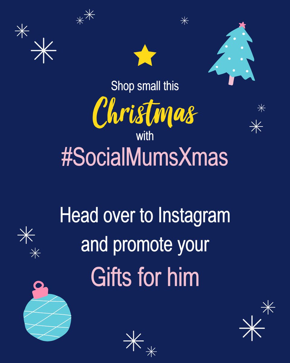 🎁 Head over to today's Instagram post and let us know about a Christmas gift you feel is perfect for men.​​​​​​​ #socialmumsxmas

It can be something from your own business or you can support a small business you love.

Here's the post -instagram.com/p/Ckz77GGMntg/…