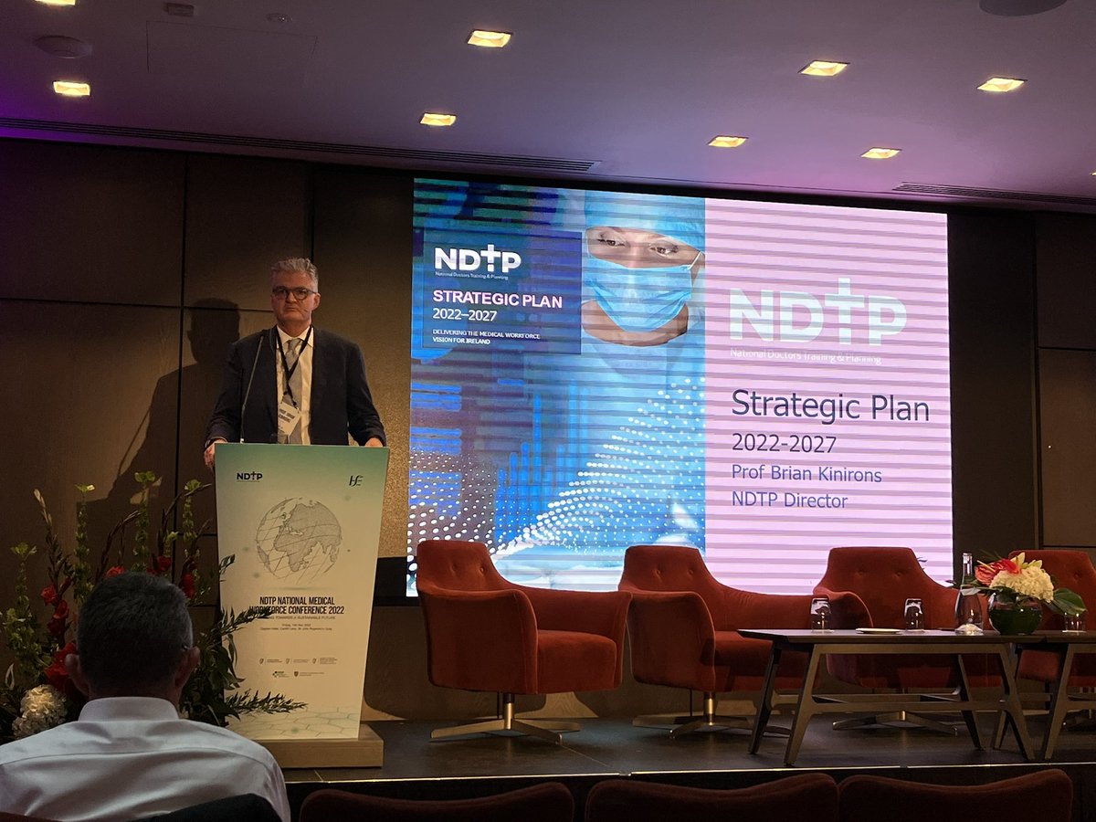 Prof Brian Kinirons launching the @NDTP_HSE strategic plan #NDTP22